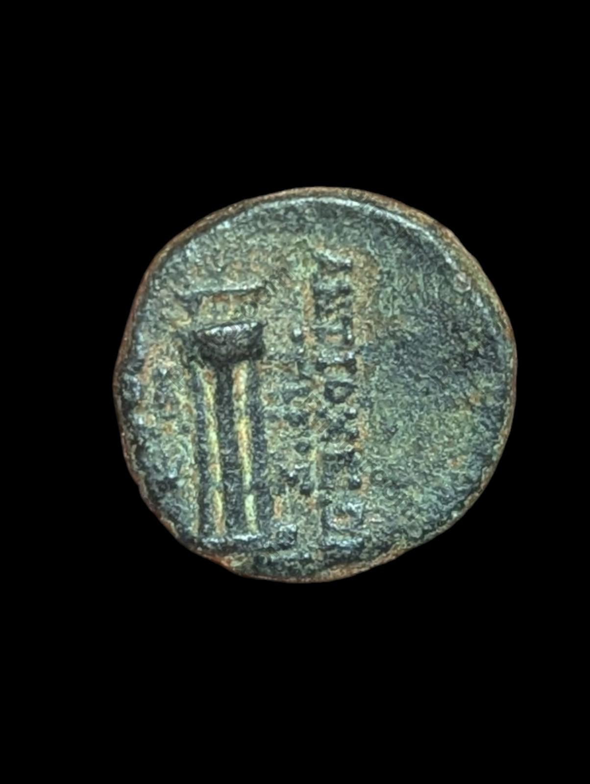 Ancient Greek ANTIOCH SELEUKIS 92 Century B.C. Head of Tyche Coin
