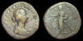 Lucilla Augusta Sesterce en bronze 164-183 après J.-C. Empire romain Pietas sacrifiant