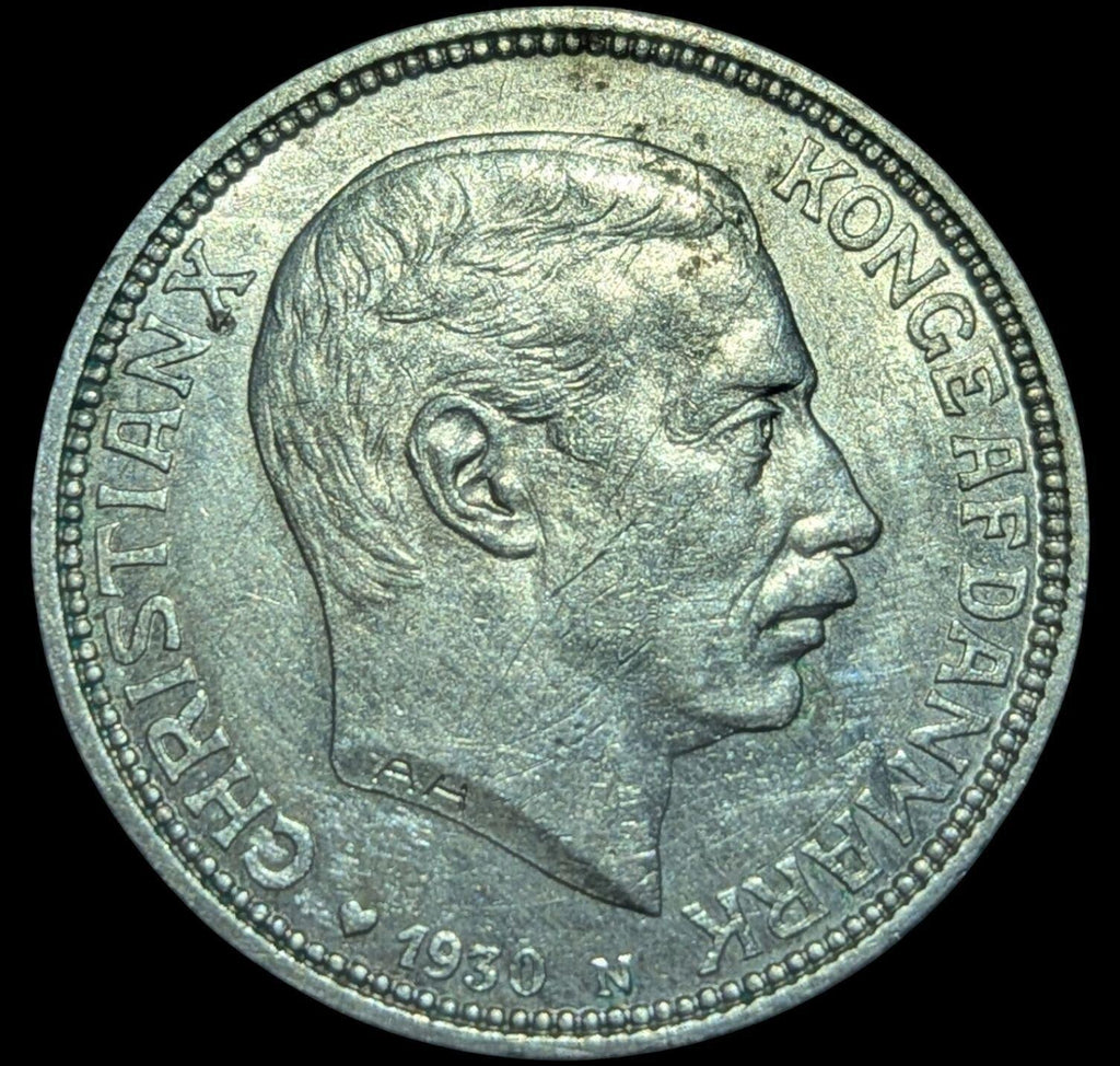 Danish Coin 2 Kroner | Christian X Kings Birthday | Denmark | 1930