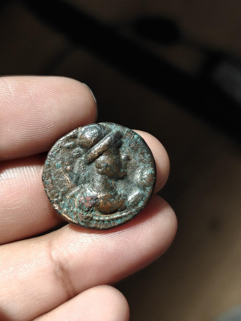 Indien Kushan Soter Megas Tetradrachm Museum Quality Bronze 20 mm
