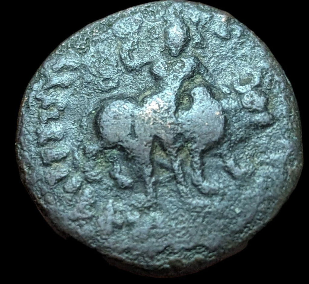 india kushan empire Vima Kadphises Ae Tetradrachm  Circa 100-127A.d. Siva/bull