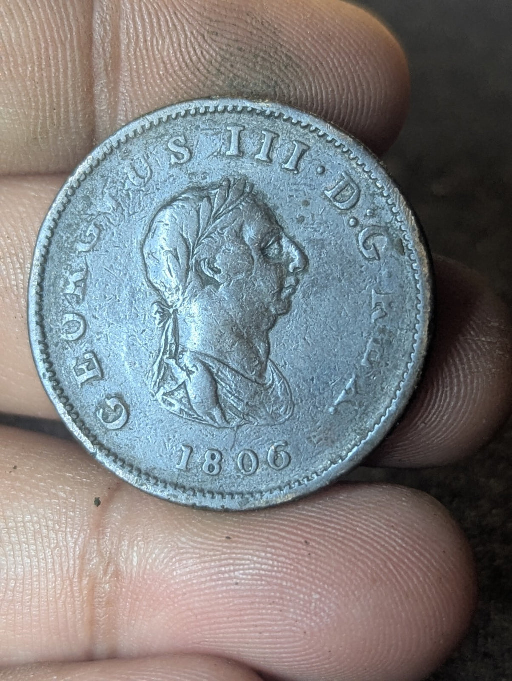 1806 Great Britain 1 Penny George III Copper Better Details