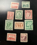 Lot de 11 timbres de la collection de timbres-poste de la colonie britannique de Terre-Neuve d'avant 1949