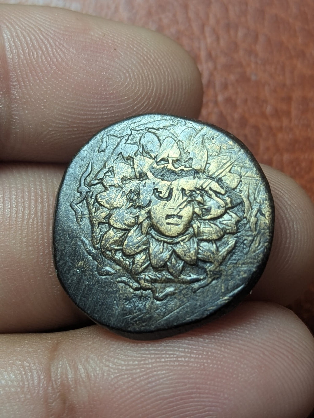 Greek Bronze Coin - Amisos Pontos 120-63 BC - Mithradates VI Eupator AEGIS Nike*