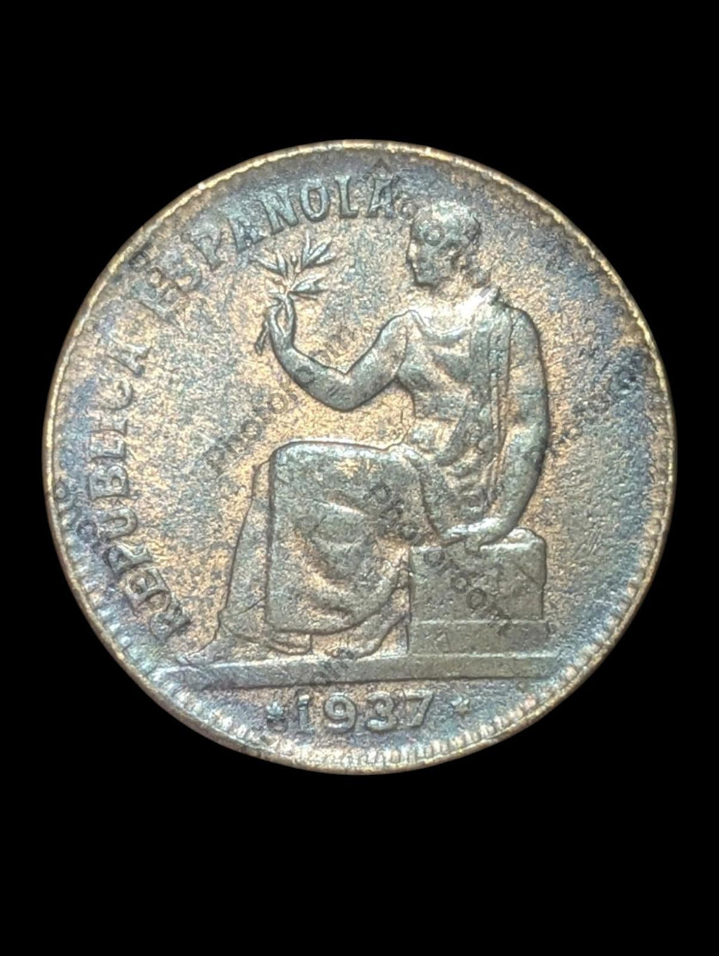 Spain - 50 Centimos 1937 Republican Minting Copper - KM.754 Cal.3 Schön.20