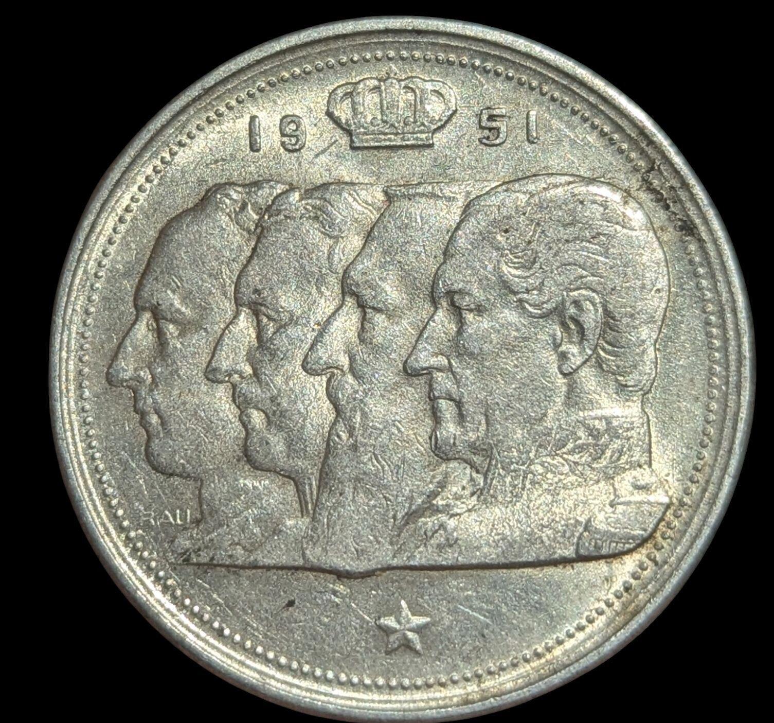 1951年比利时银质100法郎（精制未流通）