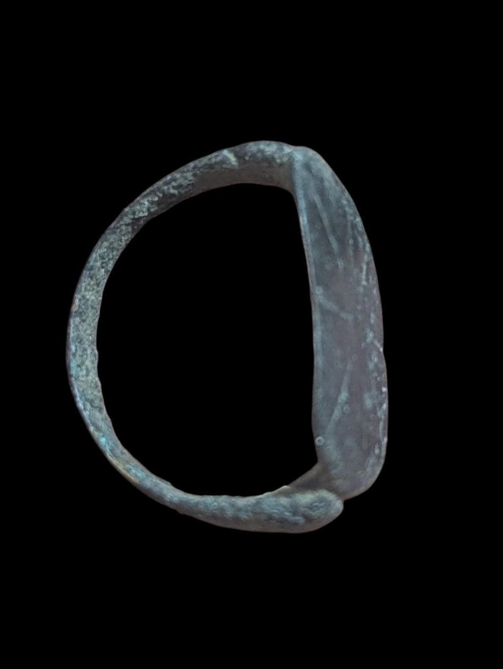 Ancient Greek / Roman / Byzantine Silver ring Warrior Circa 100 BC To 1 AD