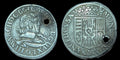 1629 AD FRANCE Duc Charles IV Province LORRAINE Ancienne pièce en argent Teston