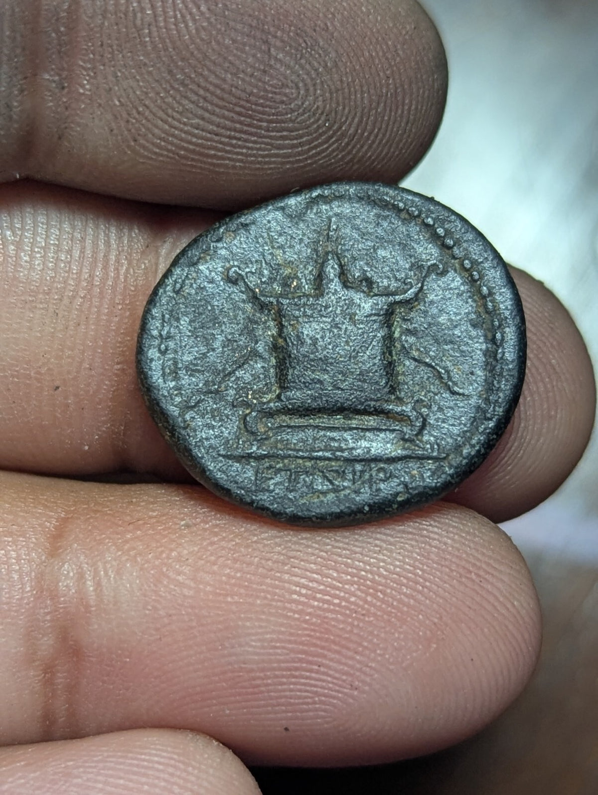 Antioch, Roman Civic Coinage, 59 - 60 A.D., Reign of Nero ZEUS & Burning Alter.