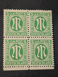 Stamps Germany Allied Bi-Zone Anglo-American 4x 5 Pfennig 1945 Mi. Nr. 19