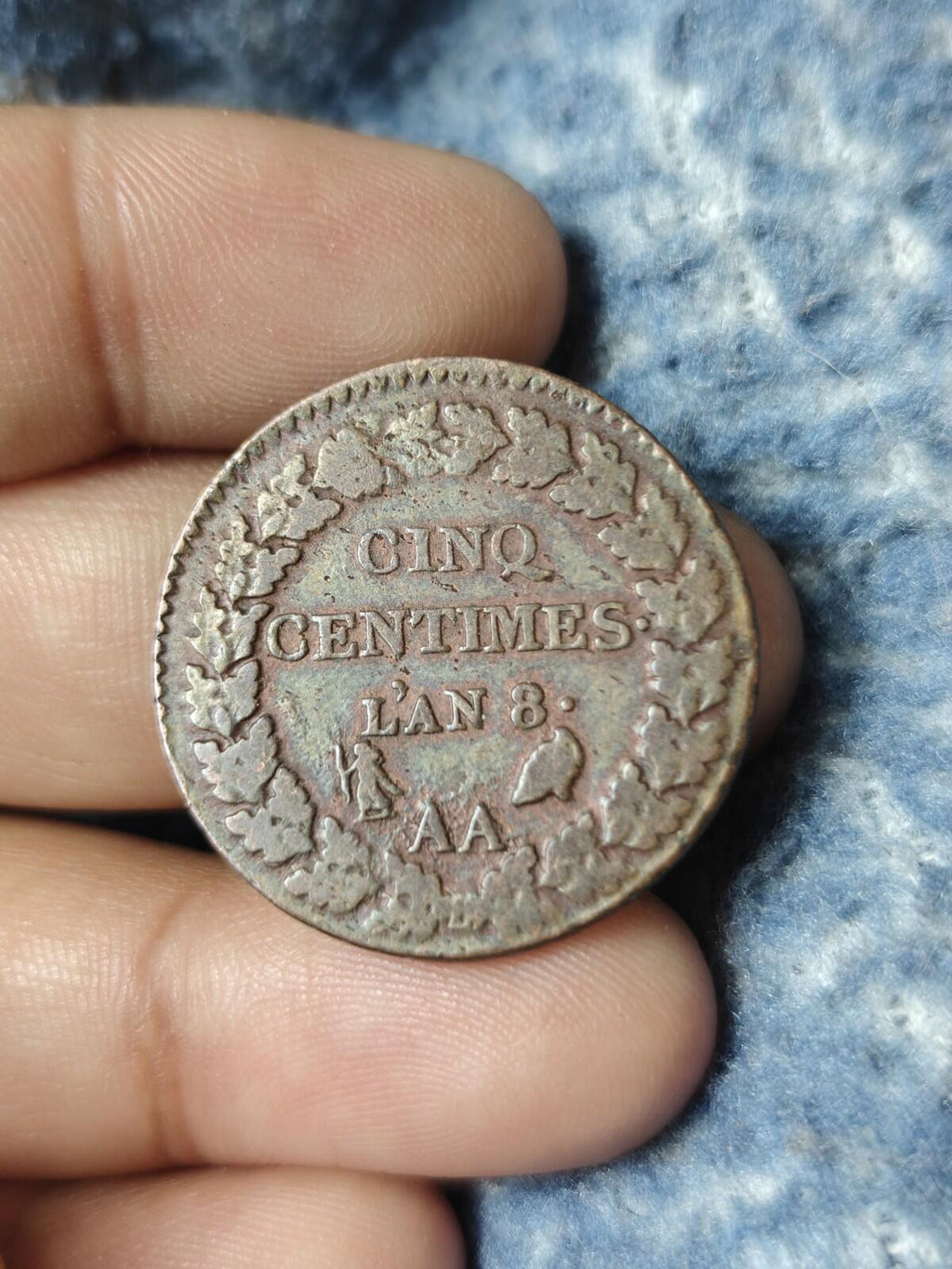 Coin, France, Dupré, 5 Centimes, AN 8, Metz,  Bronze, KM:640