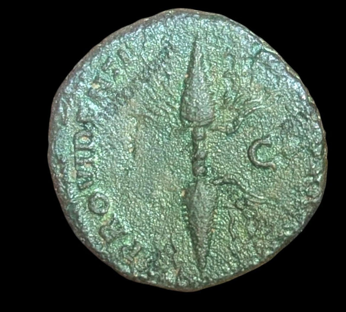 Roman Empire Antoninus Pius AD 140-144 As PROVIDENTIAE DEORVM winged thunderbolt