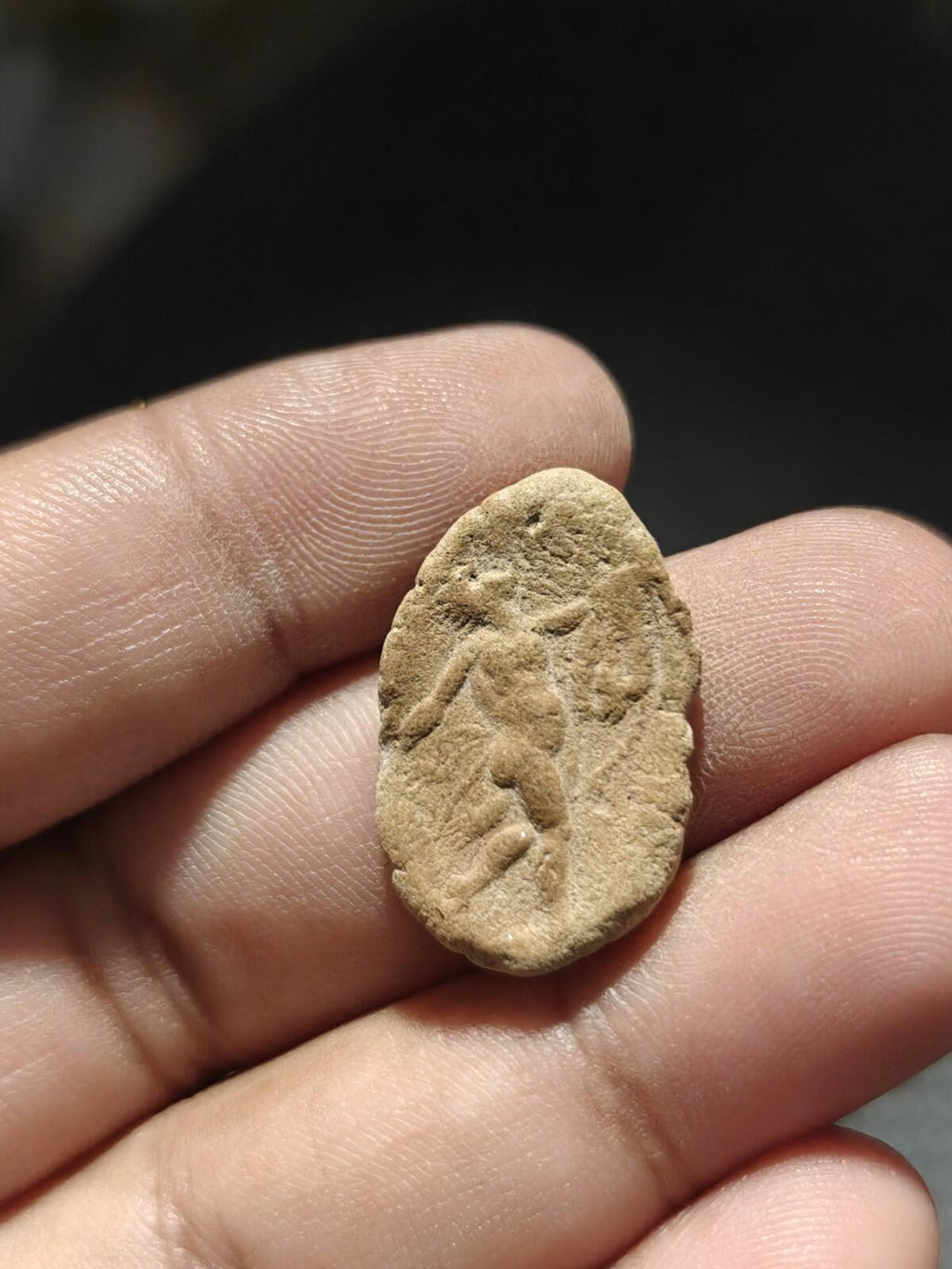 Ancient Greek Roman Circa 1st-3rd centuries AD Terracotta Clay Bullae Tessera