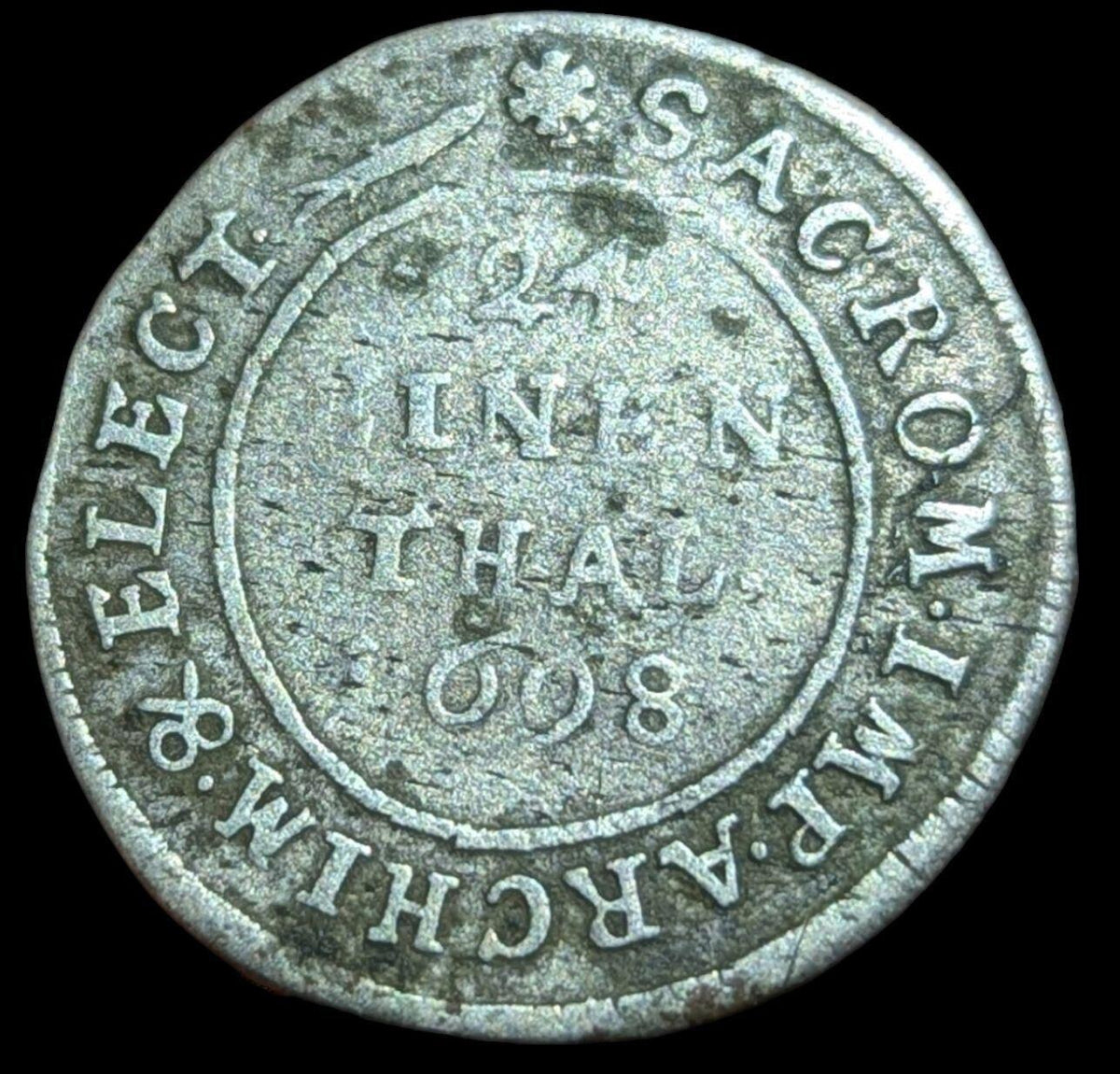 SAXONY - ALBERTINE: 1/24 Thaler 1698 EPH, Leipzig FREDERICK AUGUSTUS I