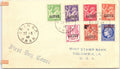 1946 Algeria First Day Cover Oran Postmark to USA French Colonial Stamp Lot FDC