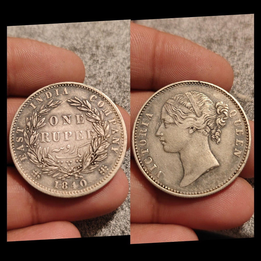 ⭐英国⭐东印度公司⭐1840年维多利亚银卢比⭐品相极佳。
