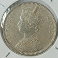 #VD1#Victoria British India Roupie en argent 1862 Qualité supérieure 4 points sous la date