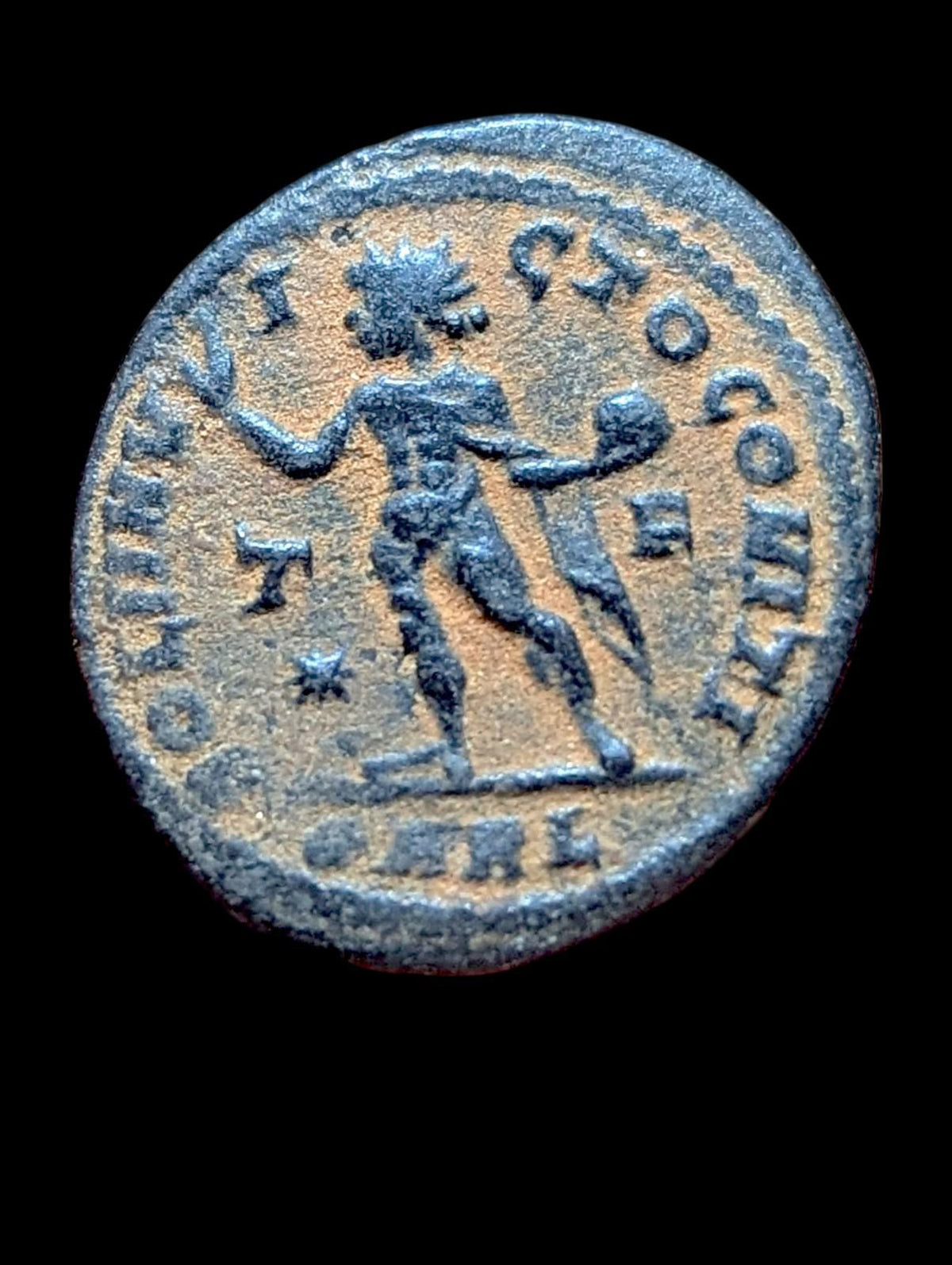 Constantine I Follis Lovely PARL Arle T-F Sol Roman Coin Arles Mint