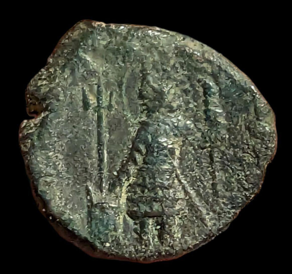 INDE Ancien roi kouchan Empire kouchan, Vasudeva II (192-225 ap. J.-C.) cuivre 7 g.