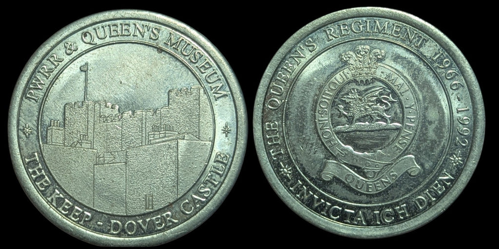 DOVER – Queen’s Royal Regiment 1966-1992 – Invicta Ich DienToken Rare