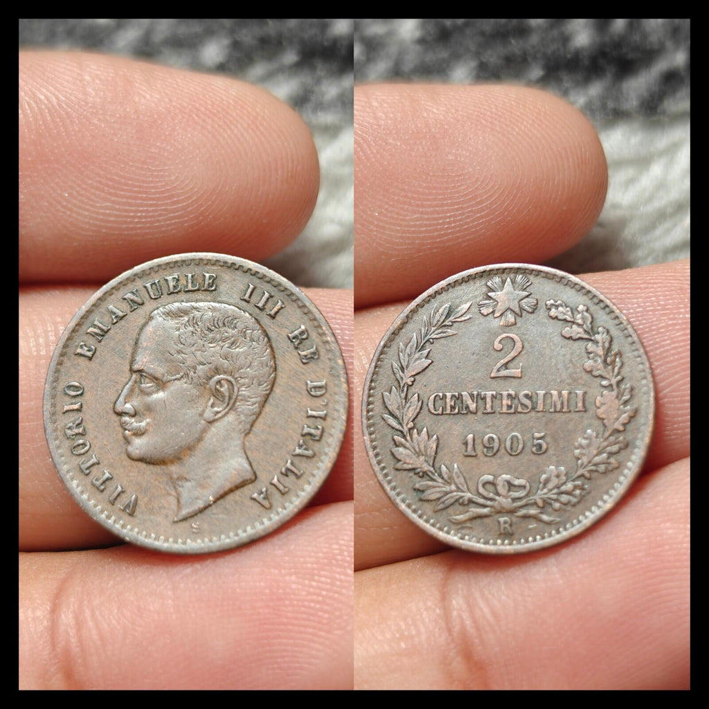 1905 R ITALY - 2 CENTESIMI - COPPER - Vittorio Emanuele III - Nice Coin