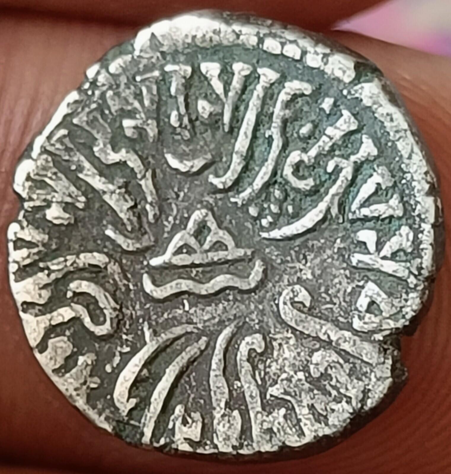 #AB40#India SILVER coin of VISHAB sena Western Kshatrapas.Indo-Scythian rulers