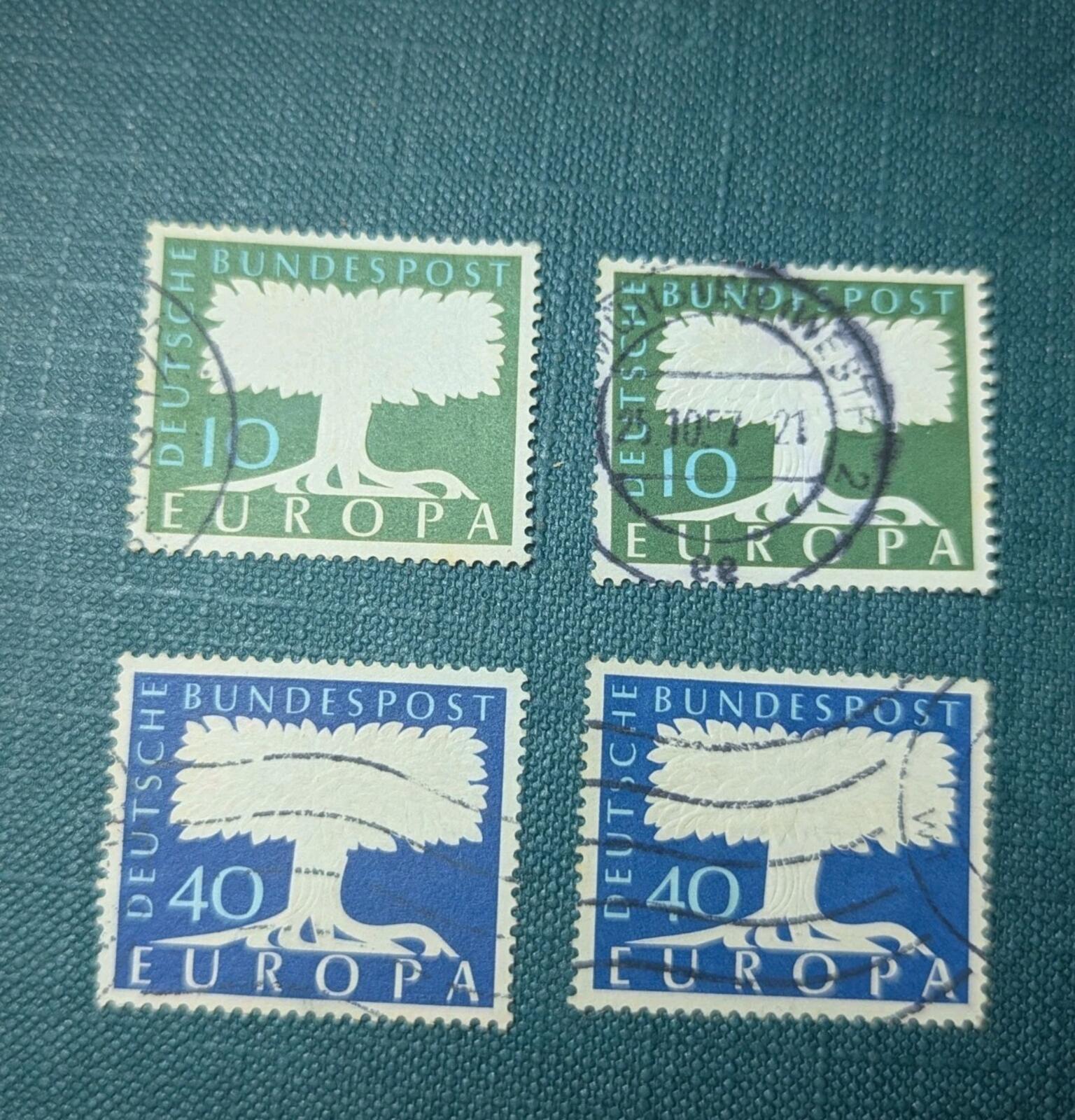 Stamps West Germany, Europa Series Scott # 771-772 used Bundespost