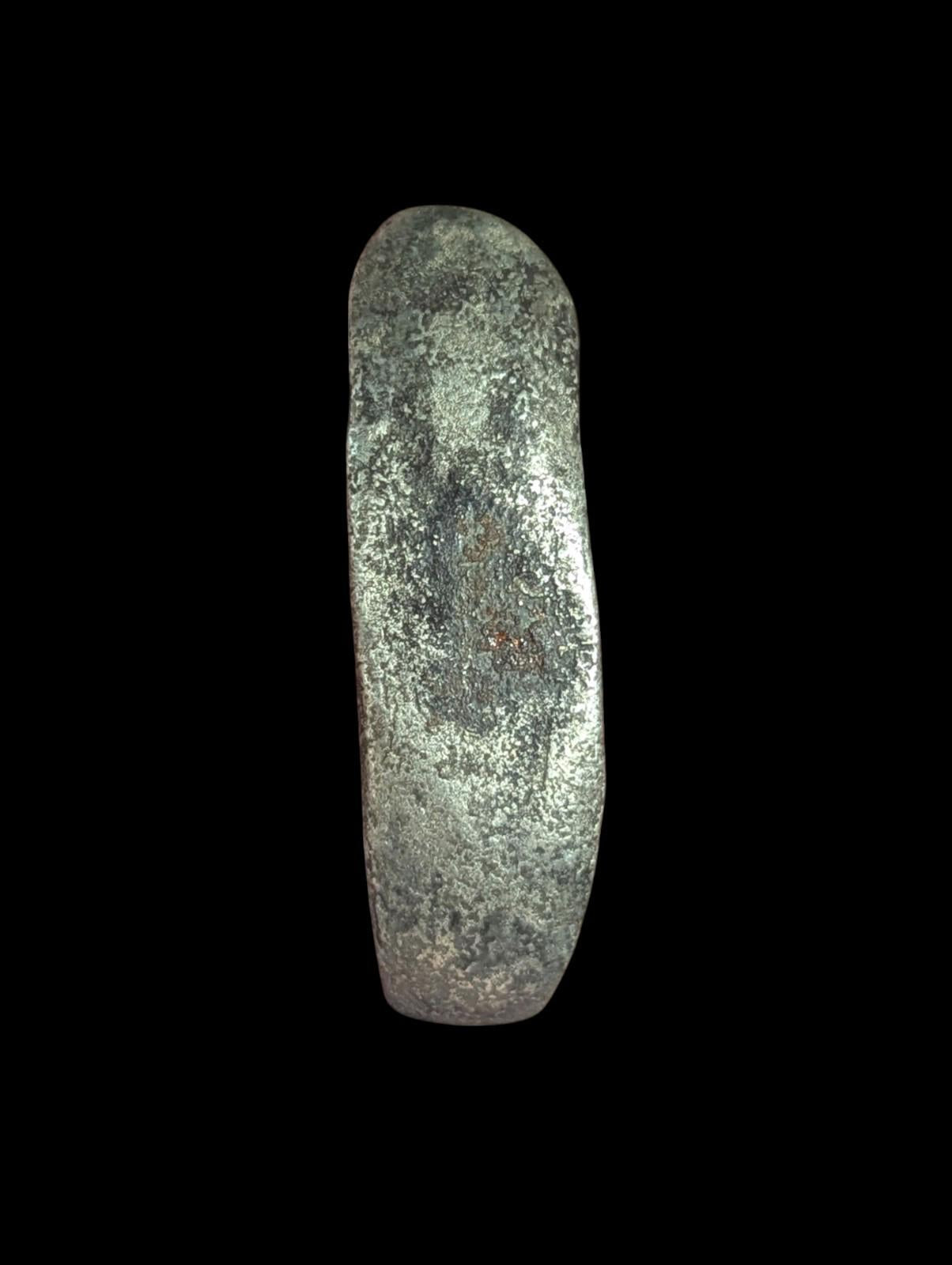 ⭐INDIA⭐. Ancient GANDHARA JANAPADA Authentic OLD 600 B.C Silver Coin Bent Bar.