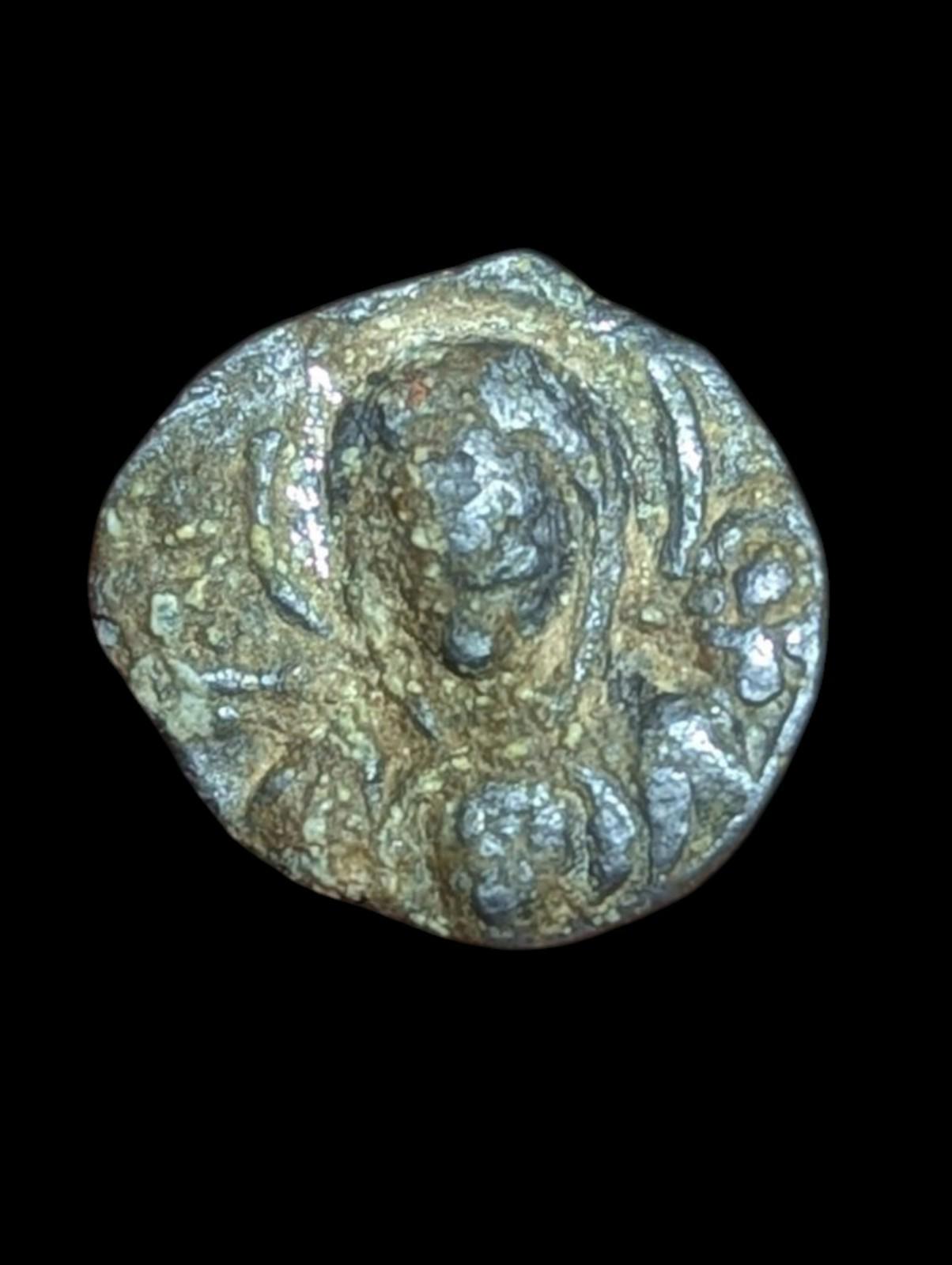 Ancient Byzantine 6th Century Seal Circa Nimbate bust Virgin Mary