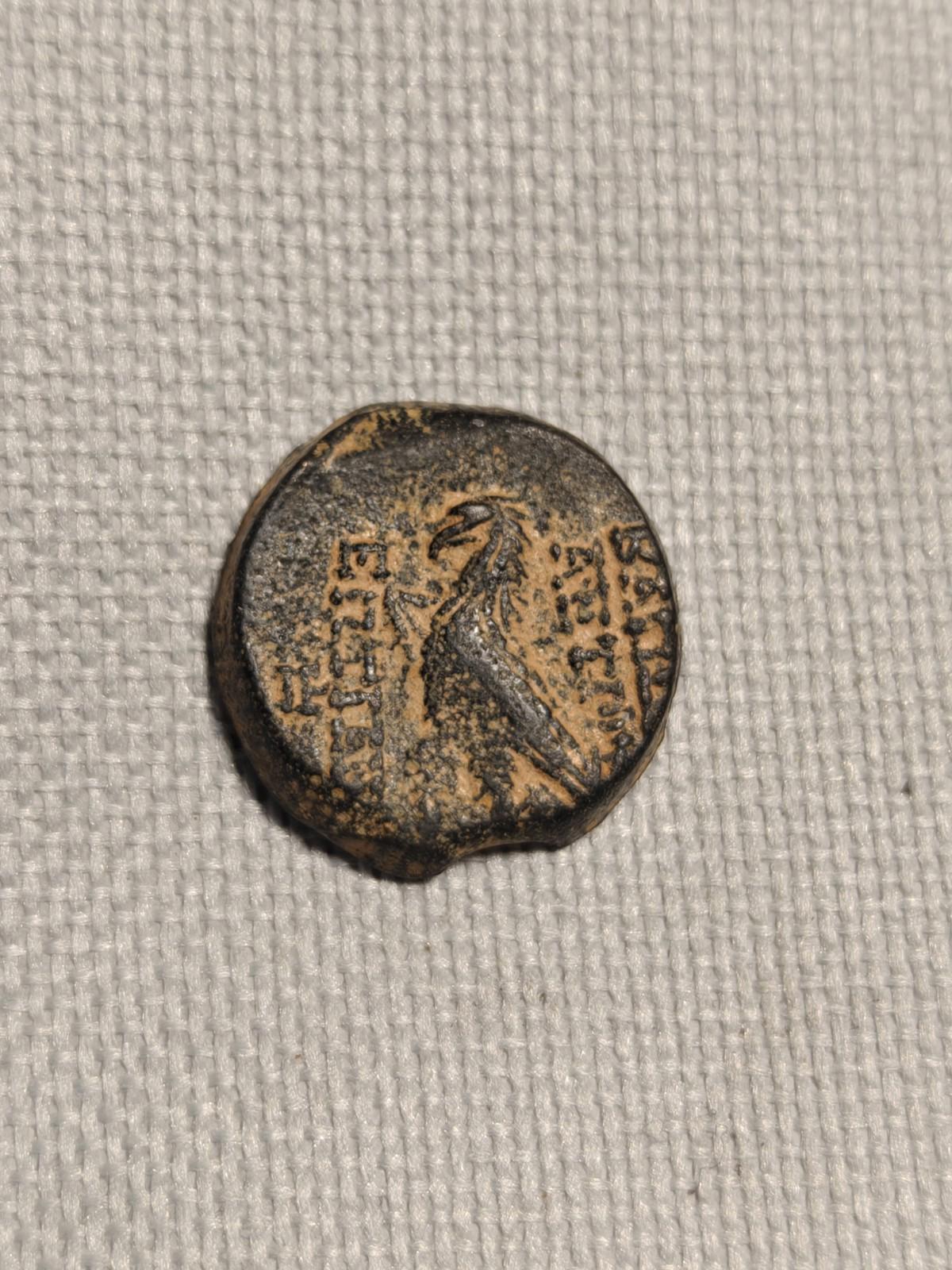 Antiochos VIII Grypos Royaume séleucide 121 av. J.-C. Pièce de monnaie grecque antique Aigle&