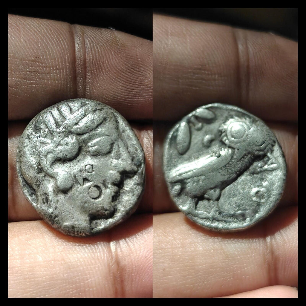Tétradrachme grec ancien Illyrie Attique Athènes 404 av. J.-C. Pièce de monnaie en argent Chouette