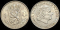 Pays-Bas 1957 Gulden Lion animal