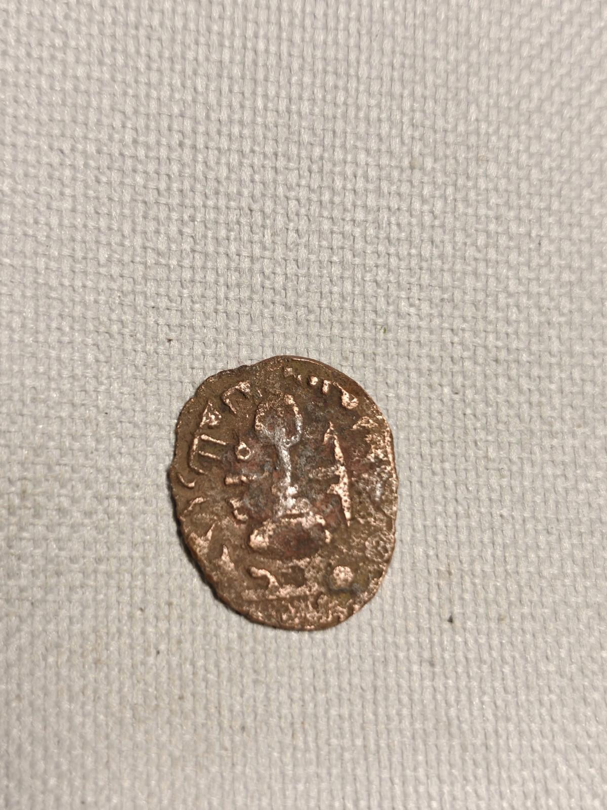 Arab Byzantine Umayyad Mu'awiya Standing Caliphate With KALIMA Islamic Coin&%