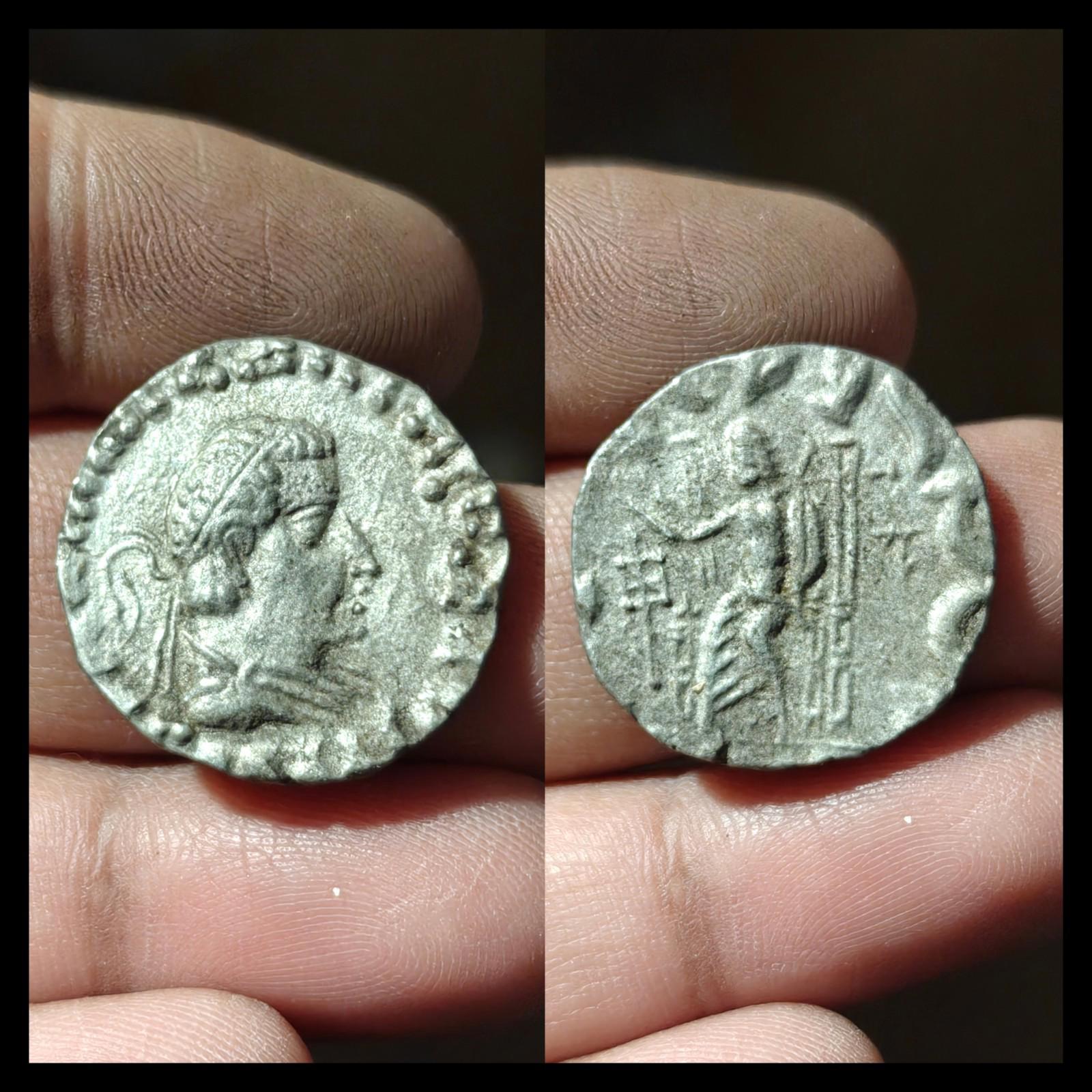 BACTRIANE, Royaume indo-grec. Hermaios Soter. Vers 105-90 av. J.-C. Tétradrachme en argent#