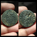 Large 1625 Spanish Coin King Philip IV Renaissance Period 8 Maravedis Very Nice#