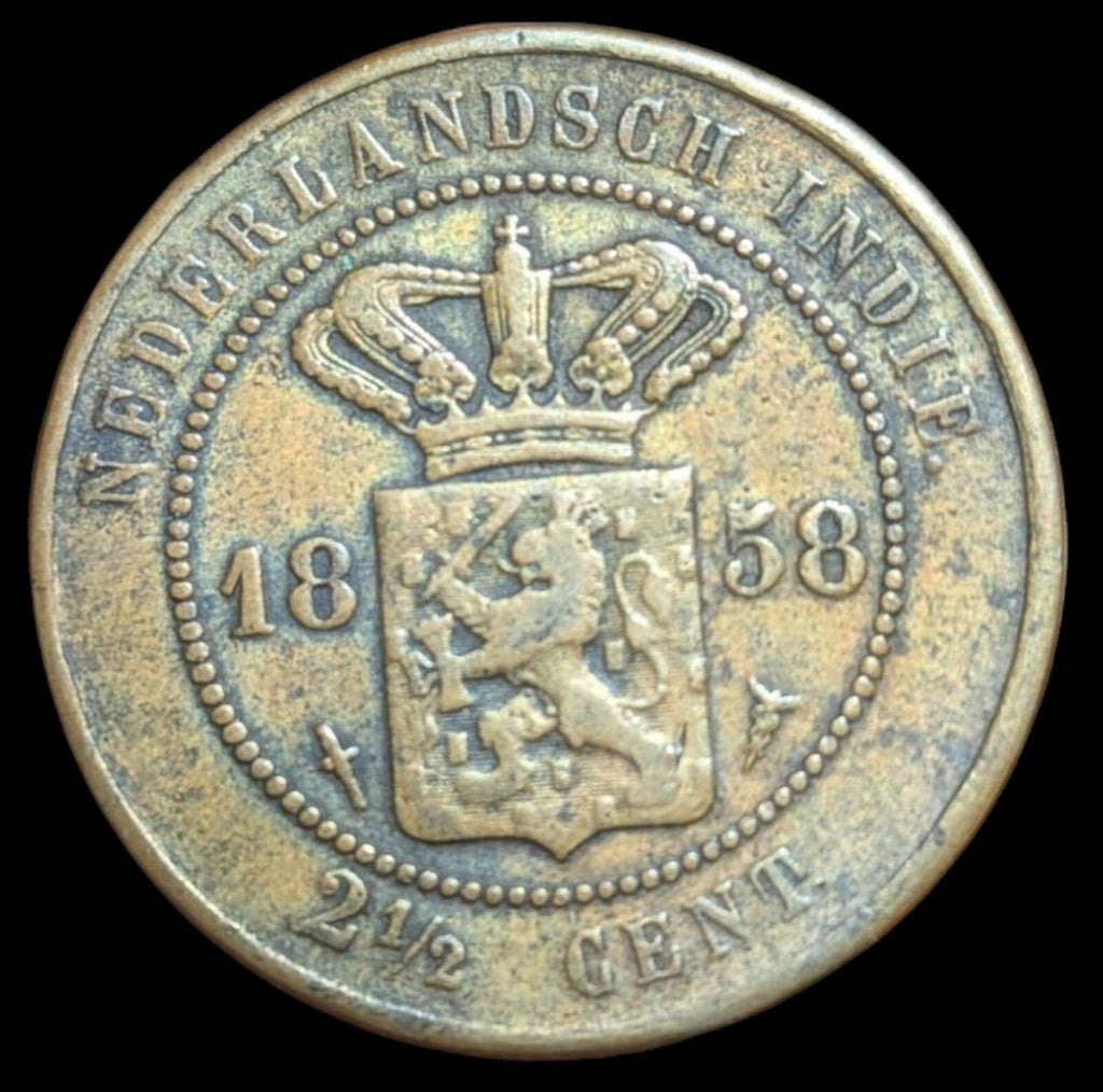 Netherlands - Wilhelmina I - 2 1/2 Cent 1858  ! KM#308 Wow Grade