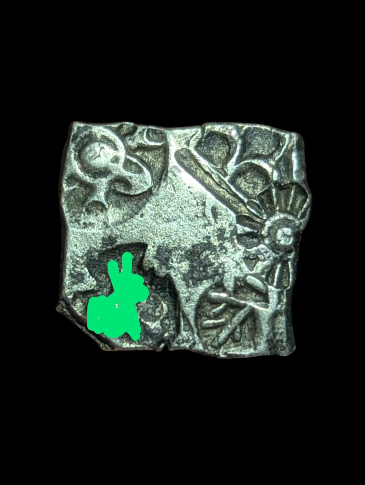 India ⭐ INDUS Valley Mayuriyan Punch ⭐ silver Coin 300 BC 🦌DEER