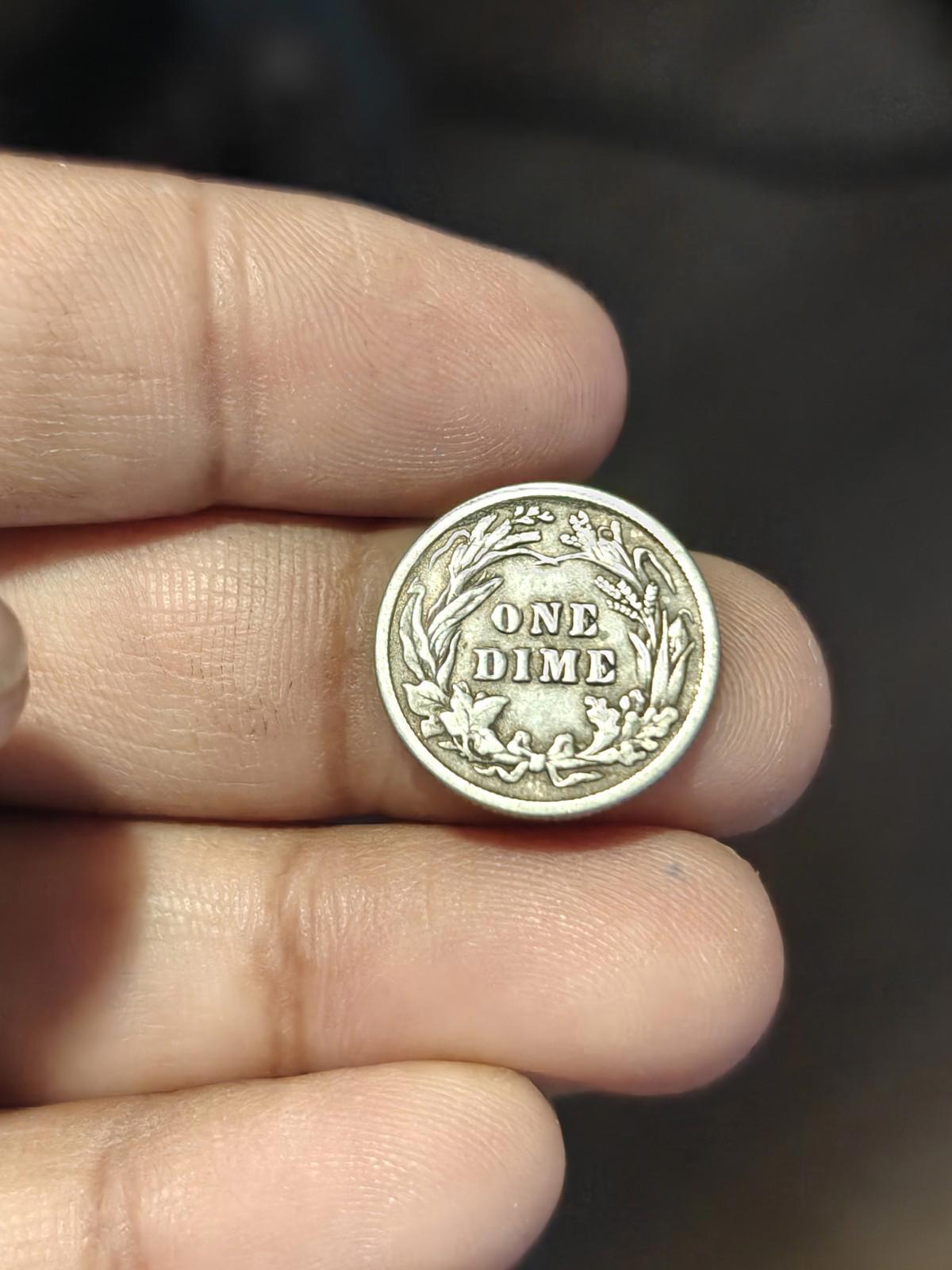 1916 Barber Dime Absolutely Gorgeous Barber Silver Better Condition