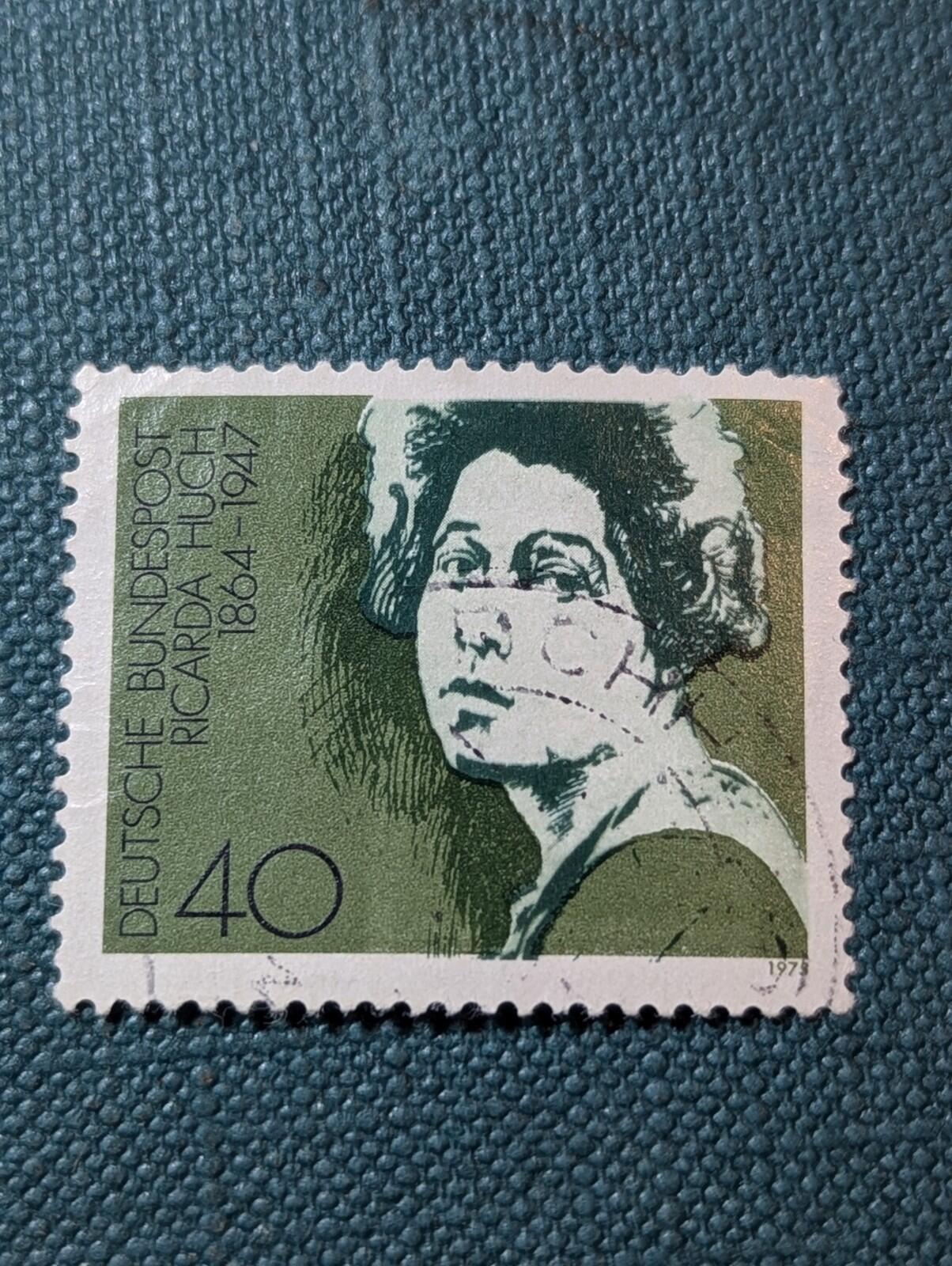 Specimen, Germany Sc1156 Writer Ricarda Huch (1864-1947).