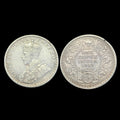 1913 India Indian One 1 Rupee Kolkata Mint King George V Silver Coin