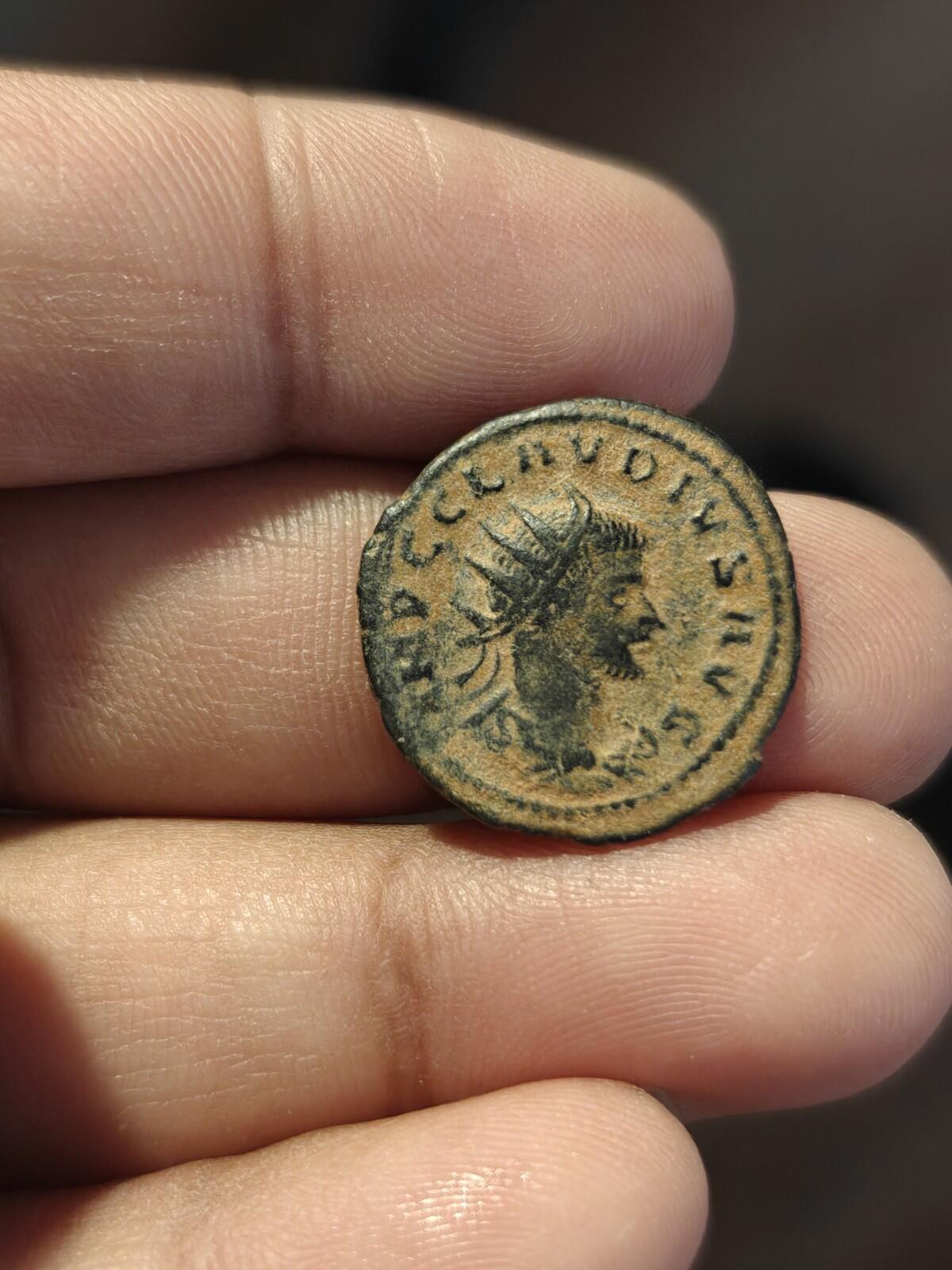 Black/Sandy Patina! Claudius II Gothicus, 268-270. Antoninianus