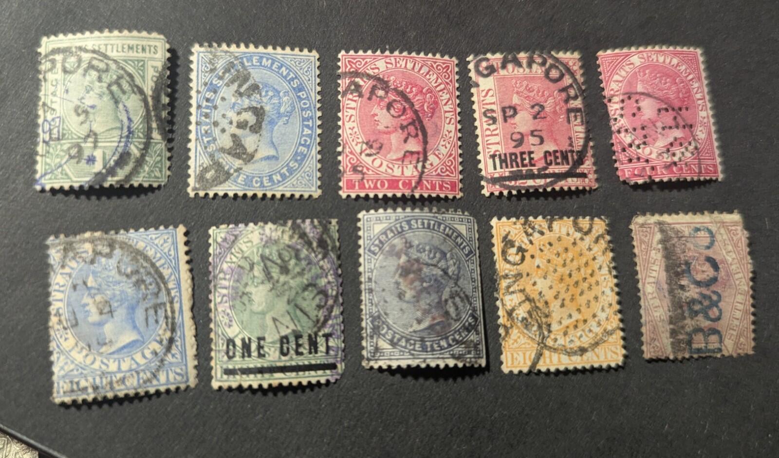 Straights Settlements 41 Victoria 1880s Used High CV$