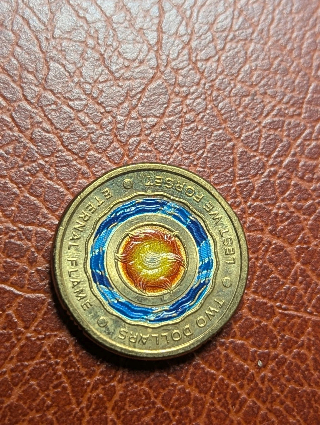 2018 Pièce de 2 dollars australiens N'oublions Jamais Flamme Éternelle Non Circulée