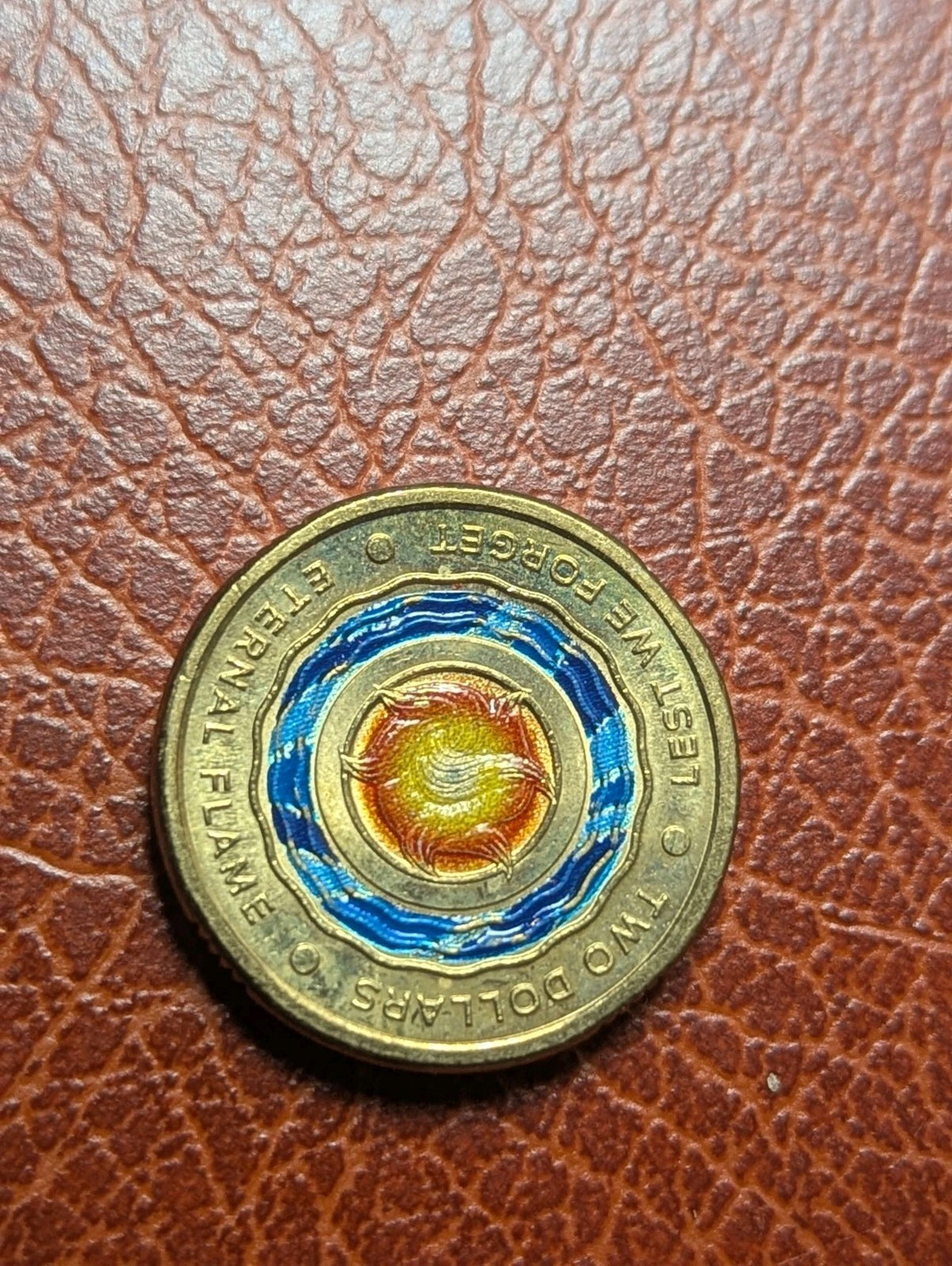 2018 Pièce de 2 dollars australiens N'oublions Jamais Flamme Éternelle Non Circulée