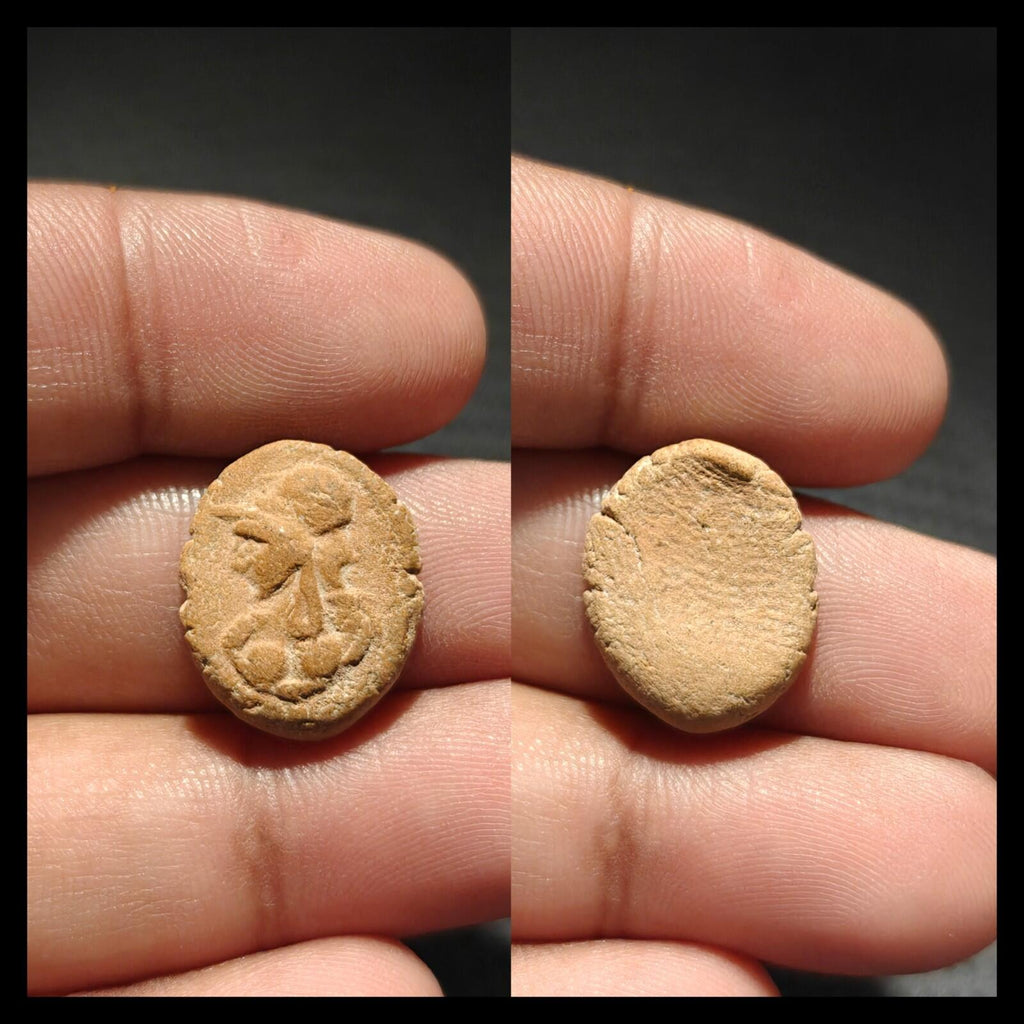 Ancient Greek Roman Circa 1st-3rd centuries AD Terracotta Clay Bullae Tessera