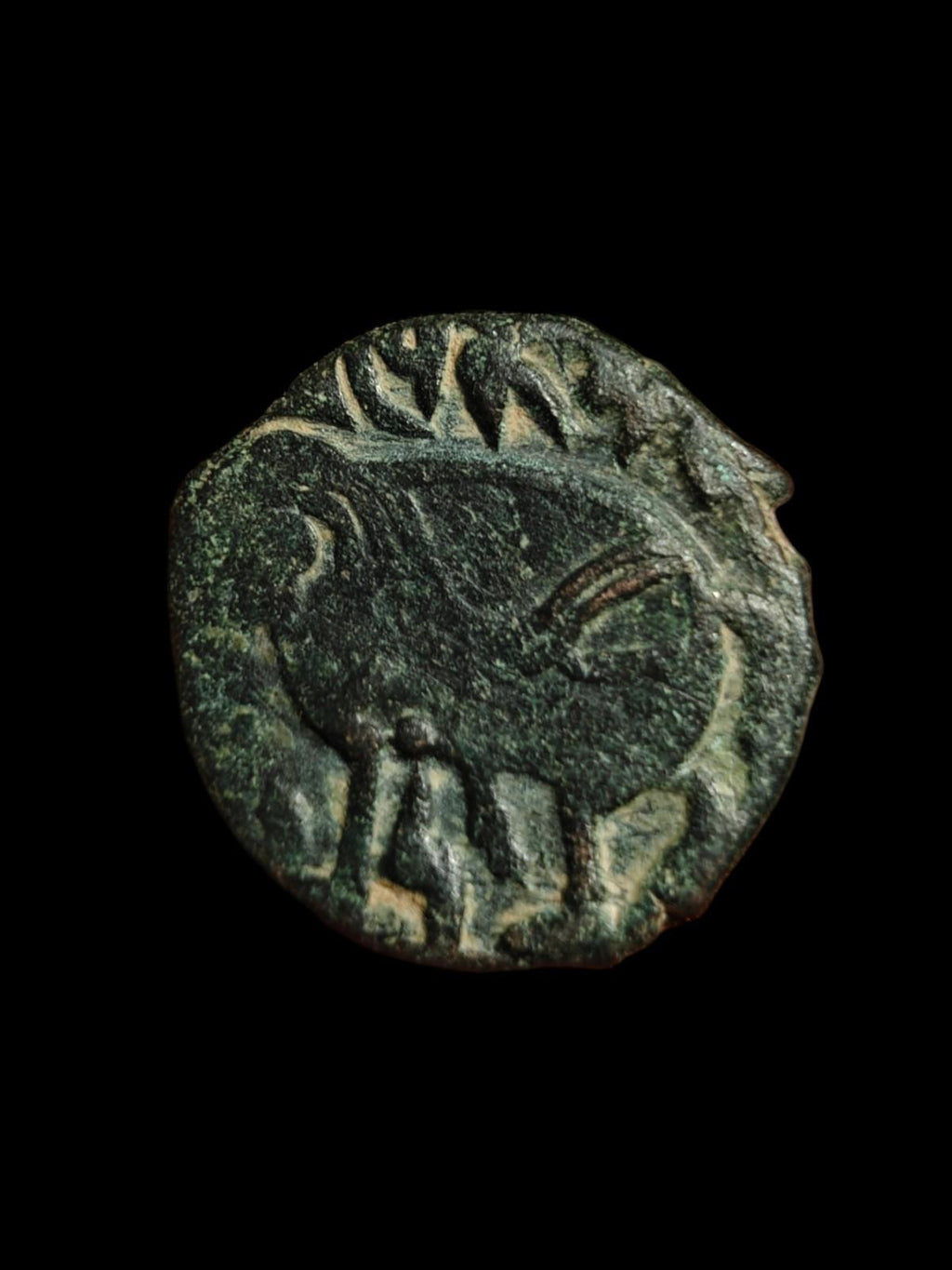 Rare, de haute qualité, Shahi d'Ohind, Vakka Deva, jital en bronze, v. 870-1000 AD.