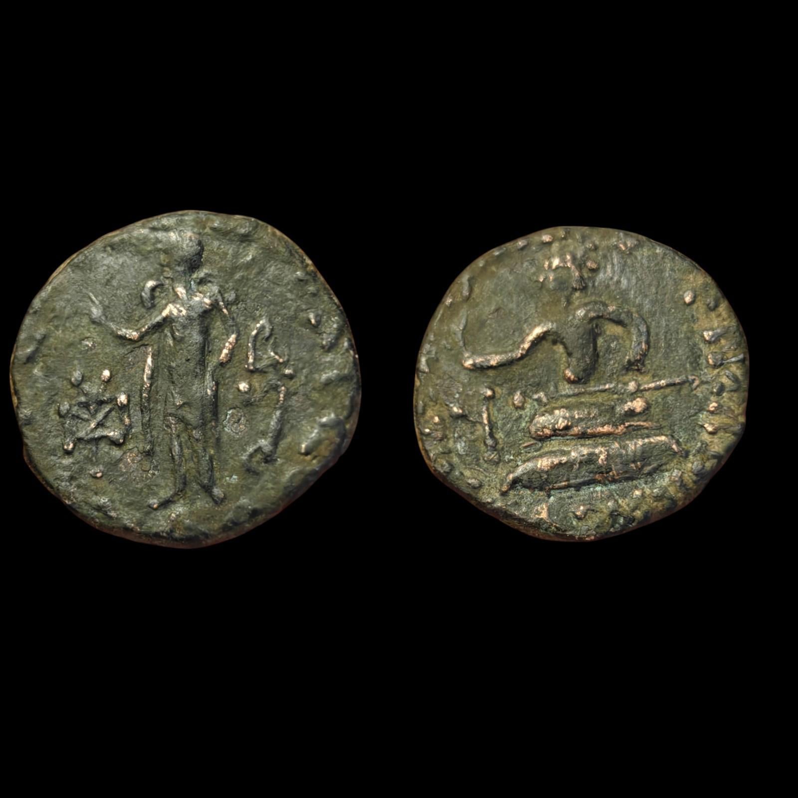 Azes II KUSHAN EMPARE Kujula Kadphises 50-90AD Herakles club Rare Tetradrachm#