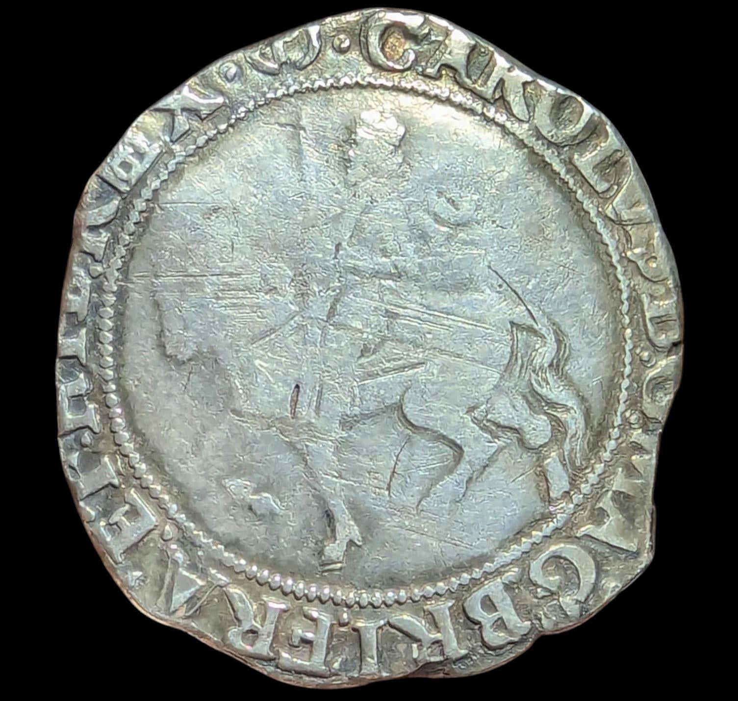 ENGLAND. Charles I, 1625 - 1642. Hammered Silver Halfcrown - Numis Hobby Shop