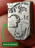 #H38#-ANCIENT India Magadh Janapada Mammoth Symbol Punch Mark silver Coin 400BC