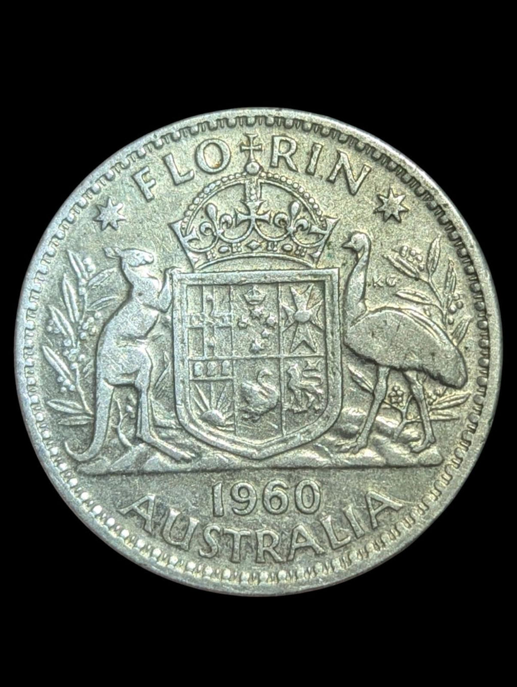 1960 Australia Florin - Beautiful Silver Coin